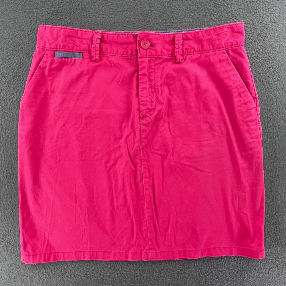 Gap Women Skirt Cotton Spandex 4 Watermelon Pink Preppy Casual Mini Skirt
